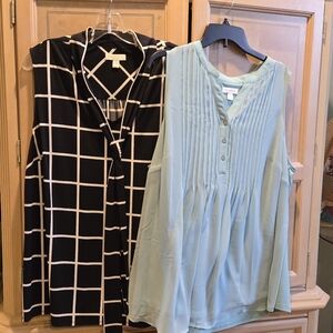 Bundle of 2 Women’s Sleeveless Blouses – Charter Club – Size 2X